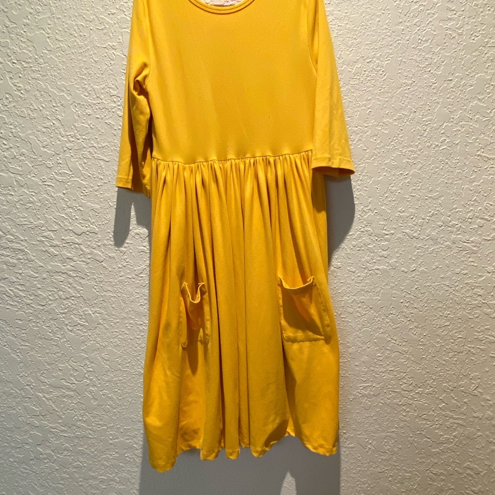 Sunny Yellow Kids Casual Dress